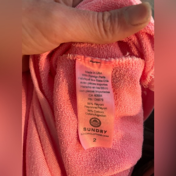 Sundry Womens Ruched Pink Mini Pencil Skirt Size 2 (XS) NWT - Picture 9 of 10